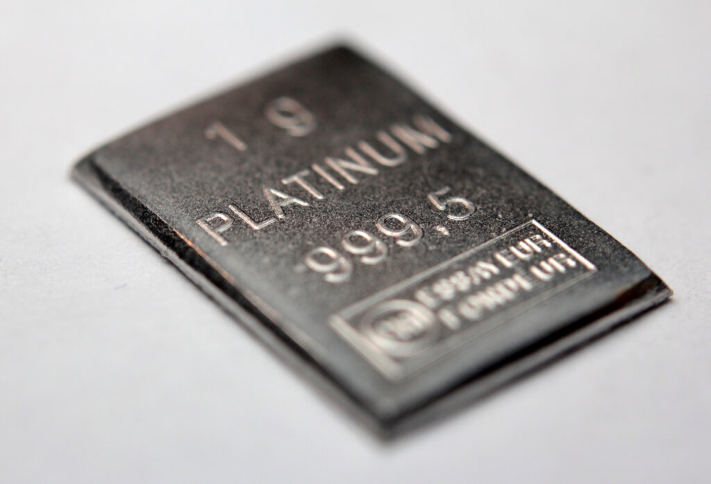 Close-up,Of,A,Platinum,Bar